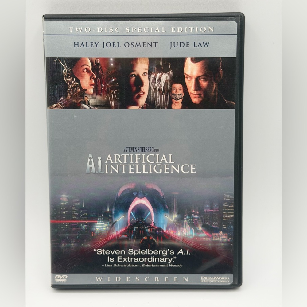 A.I. Artificial Intelligence (DVD, 2002, 2 Disc) Special Edition - Jude Law